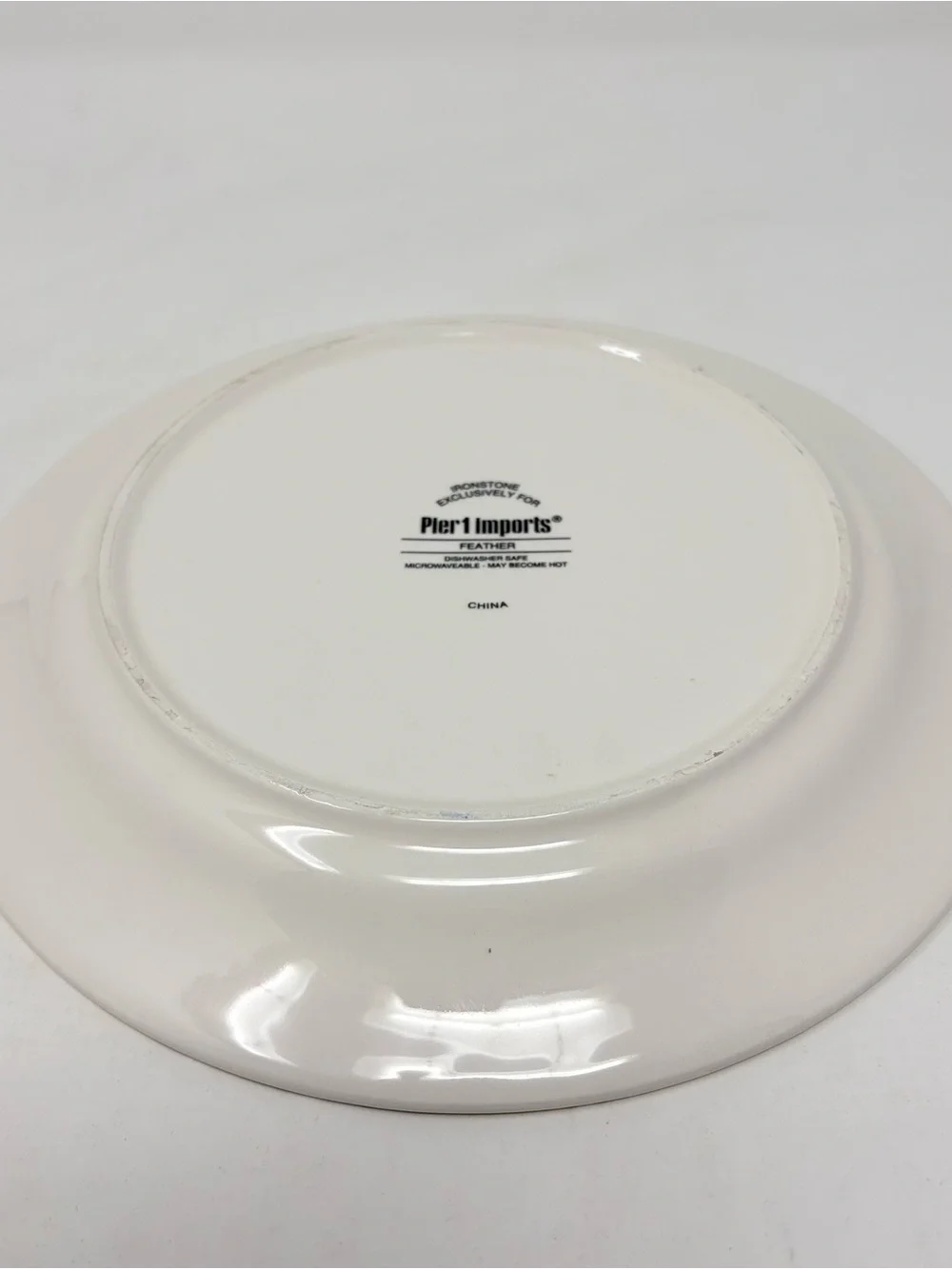 3pc Pier 1 Imports Ironstone Salad Plate 8.75” Maple Grove Birch Forest Feather